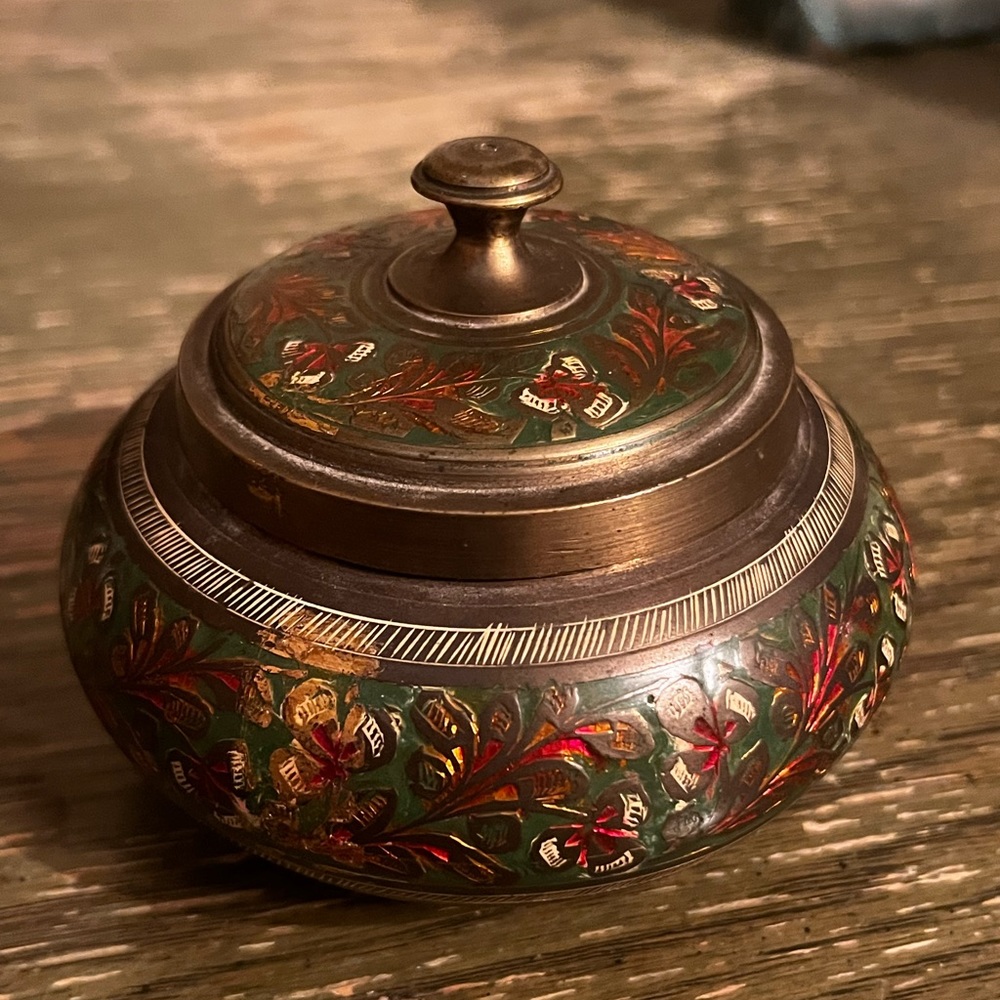 Small antique bronze bowl